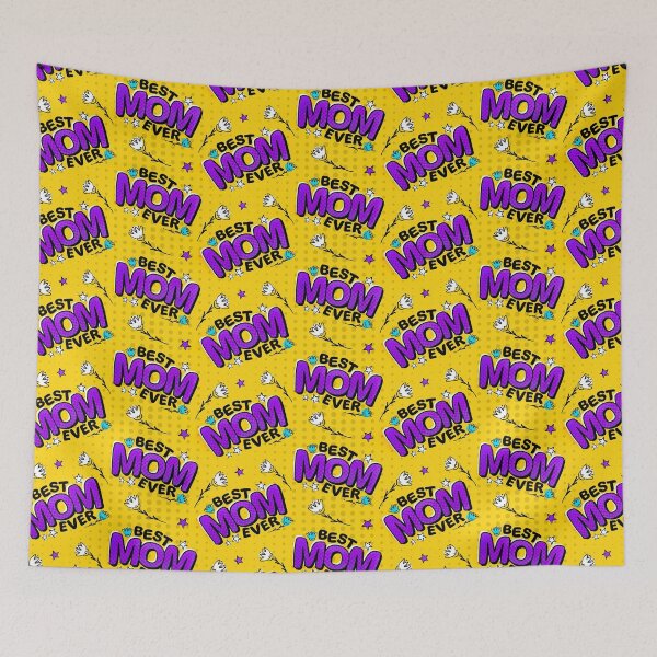 Item preview, Best Mom Ever Pattern, Pop Art Style. designed and sold by graphic-genie.