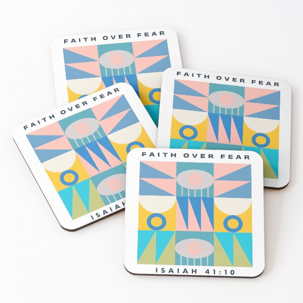 Item preview, Faith Over Fear Poster Christian Art  designed and sold by ErynRoseDesign.