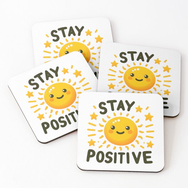 Item preview, stay positive, be happy, positive vibes designed and sold by TrueArtVibes.