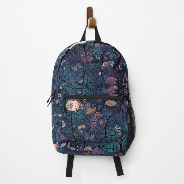 Item preview, Whimsical Floral Illustration with Moonlight and Night Sky Elements designed and sold by CoolPixels.
