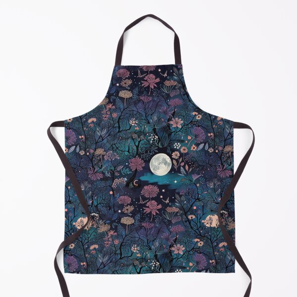 Item preview, Whimsical Floral Illustration with Moonlight and Night Sky Elements designed and sold by CoolPixels.