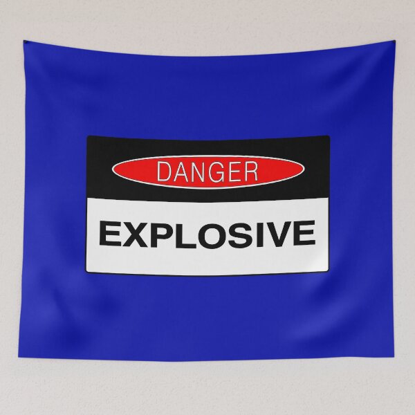 Item preview, DANGER SIGN: EXPLOSIVE, HAZARDOUS, SAFETY SIGN  designed and sold by AASparksDesigns.