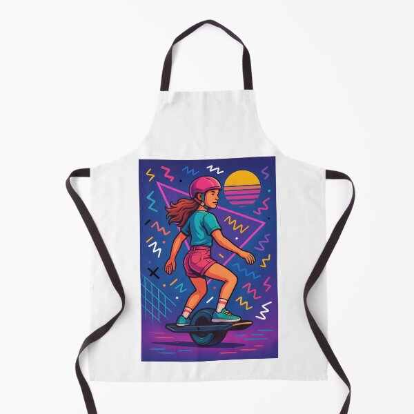 Item preview, Girl on Onewheel – 90s Geometric Vibes designed and sold by Boombox Theory.