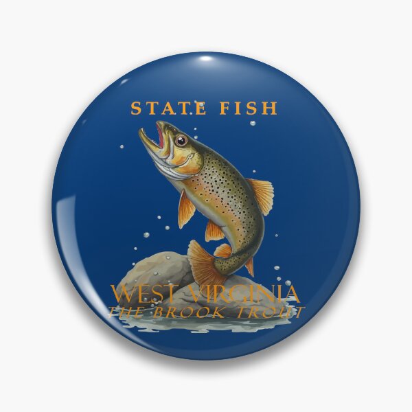 Item preview, West Virginia Territory Fish The Brook Trout designed and sold by taiche.