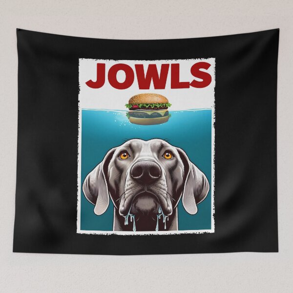 Item preview, Funny Weimaraner and Hamburger Parody Jowls Dog Lover designed and sold by Kimberley King Art  King Art.