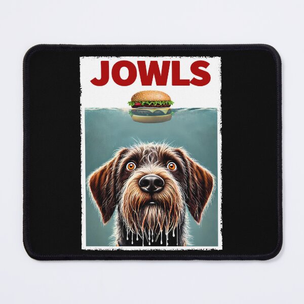 Item preview, Funny Wirehaired Pointing Griffon and Hamburger Parody Jowls Dog Lover designed and sold by Kimberley King Art  King Art.