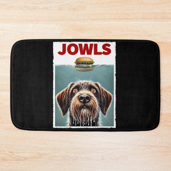 Item preview, Funny Wirehaired Pointing Griffon and Hamburger Parody Jowls Dog Lover designed and sold by Kimberley King Art  King Art.