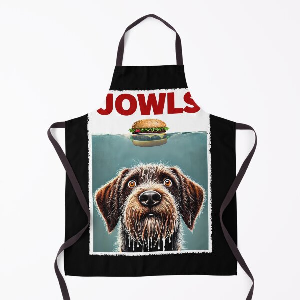 Item preview, Funny Wirehaired Pointing Griffon and Hamburger Parody Jowls Dog Lover designed and sold by Kimberley King Art King Art.