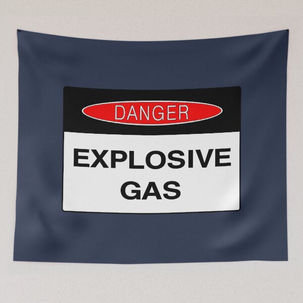Item preview, Danger Sign: Explosive Gas, Hazard, Warning, Safety  designed and sold by AASparksDesigns.