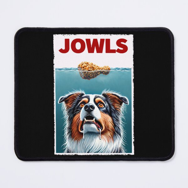 Item preview, Funny Australian Shepherd and Fried Chicken Parody Jowls Dog Lover designed and sold by Kimberley King Art  King Art.