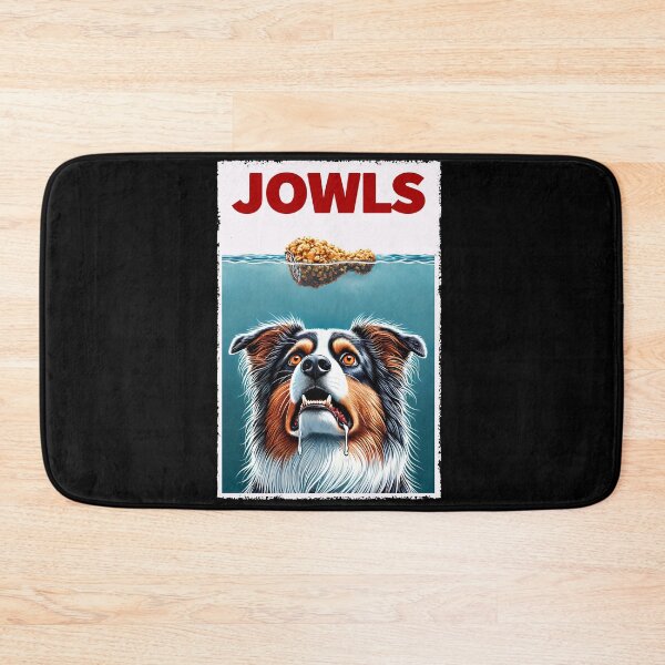 Item preview, Funny Australian Shepherd and Fried Chicken Parody Jowls Dog Lover designed and sold by Kimberley King Art  King Art.