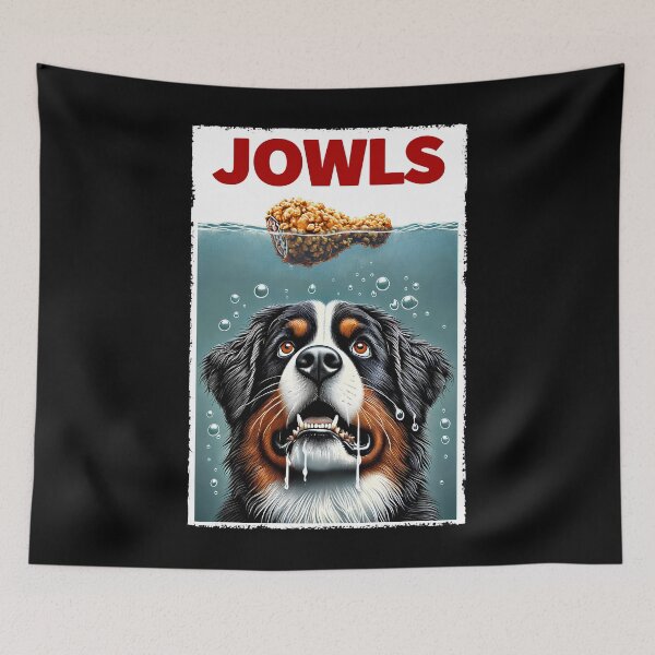 Item preview, Funny Bernese Mountain Dog and Fried Chicken Parody Jowls Dog Lover designed and sold by Kimberley King Art  King Art.