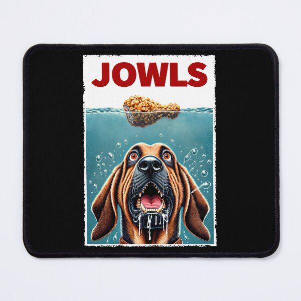 Item preview, Funny Bloodhound and Fried Chicken Parody Jowls Dog Lover designed and sold by Kimberley King Art  King Art.