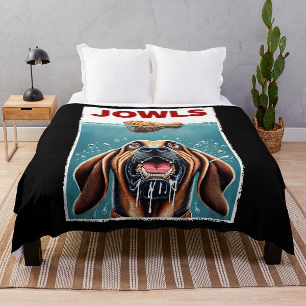 Item preview, Funny Bloodhound and Fried Chicken Parody Jowls Dog Lover designed and sold by Kimberley King Art King Art.