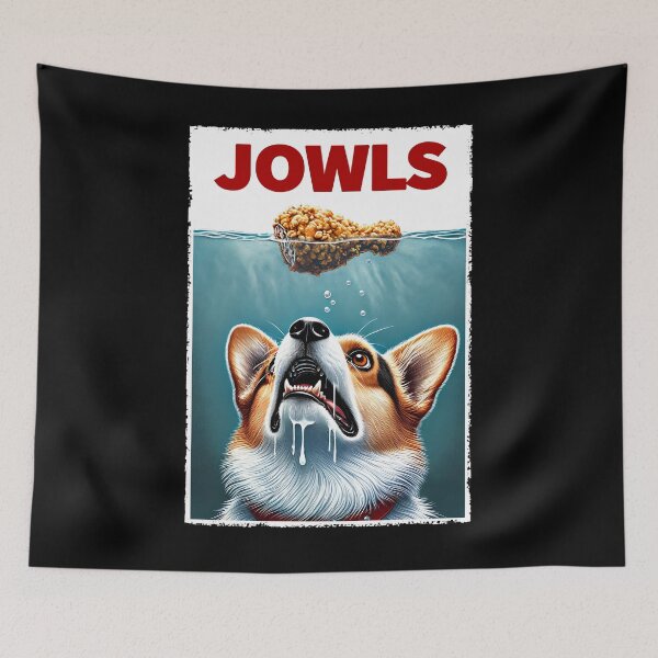 Item preview, Funny Corgi and Fried Chicken Parody Jowls Dog Lover designed and sold by Kimberley King Art  King Art.