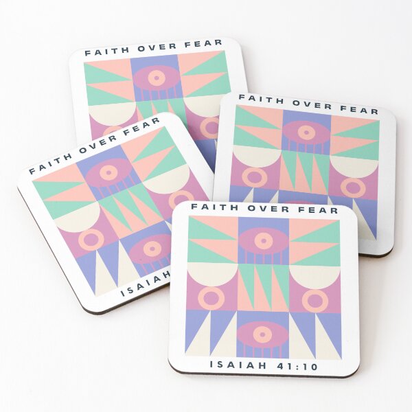 Item preview, Faith Over Fear Modern Christian Art  designed and sold by ErynRoseDesign.