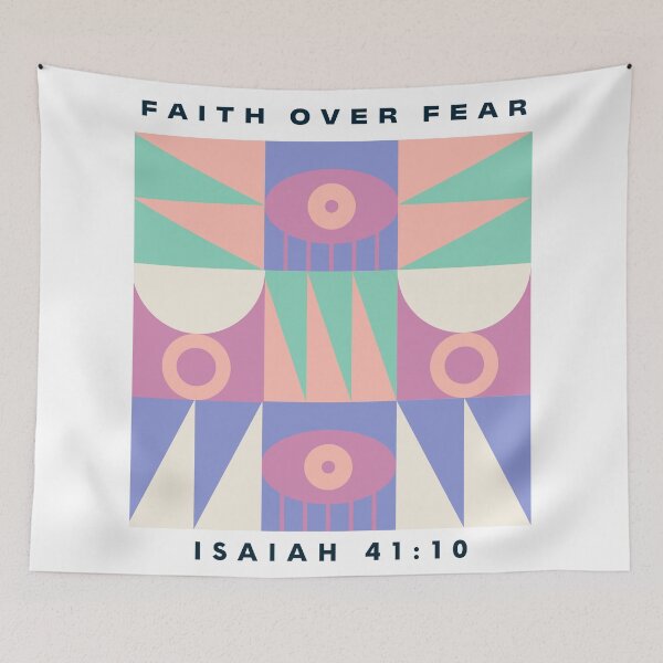 Item preview, Faith Over Fear Modern Christian Art  designed and sold by ErynRoseDesign.