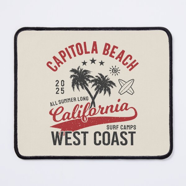 Item preview, Capitola Beach Surf Camp Surfing Santa Cruz California designed and sold by eclecTEEq.