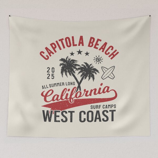 Item preview, Capitola Beach Surf Camp Surfing Santa Cruz California designed and sold by eclecTEEq.