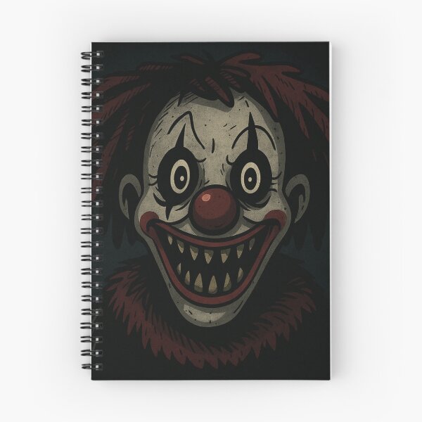 Item preview, Sinister Grinning Clown in Cartoon Horror Style designed and sold by creative cloud.