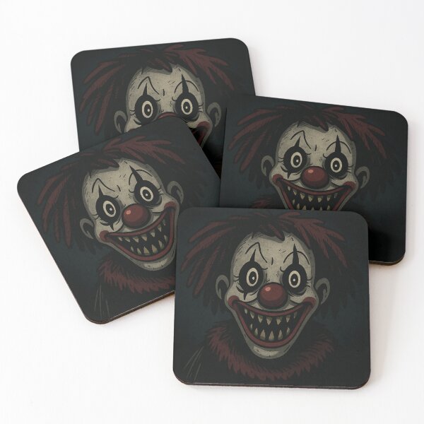Item preview, Sinister Grinning Clown in Cartoon Horror Style designed and sold by creative cloud.