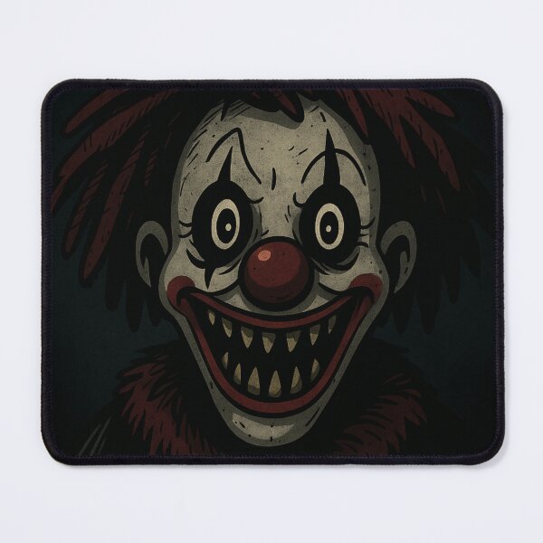 Item preview, Sinister Grinning Clown in Cartoon Horror Style designed and sold by creative cloud.