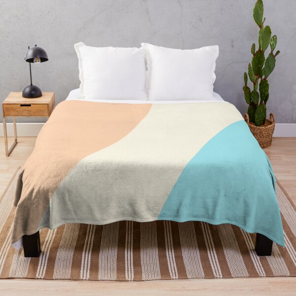 Item preview, Minimalist Abstract Color Blocks in Light Blue, Peach and Light Yellow Orange designed and sold by JulzPink.