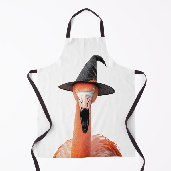 Item preview, Flamingo Wearing Halloween Witch Hat designed and sold by LazyOwlStore.