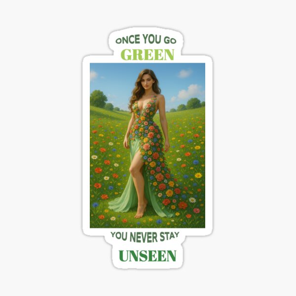 Item preview, Once you go green you never stay unseen designed and sold by LonelyGirlShop.
