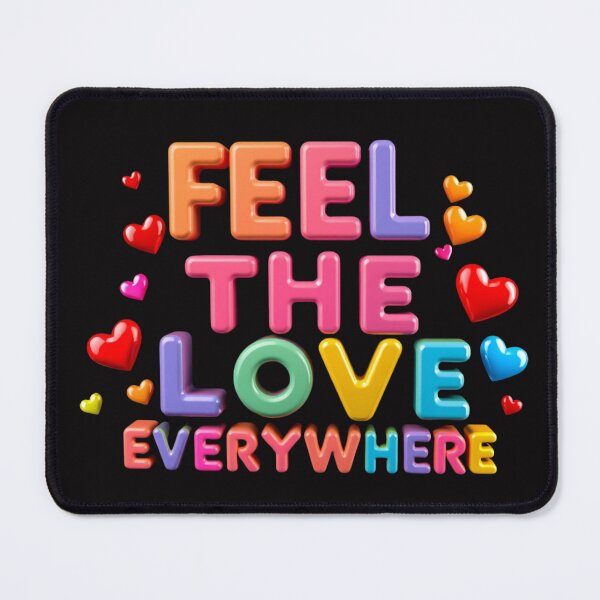 Item preview, FEEL THE LOVE EVERYWHERE T-SHIRT – Spread Positivity in Style! designed and sold by Mikel-empire.
