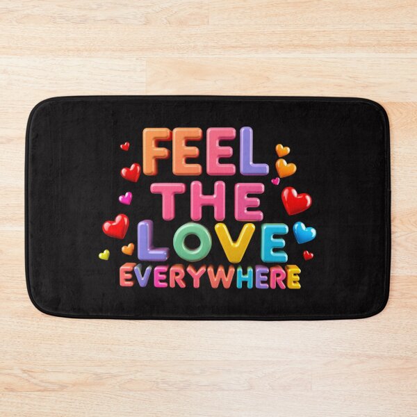 Item preview, FEEL THE LOVE EVERYWHERE T-SHIRT – Spread Positivity in Style! designed and sold by Mikel-empire.