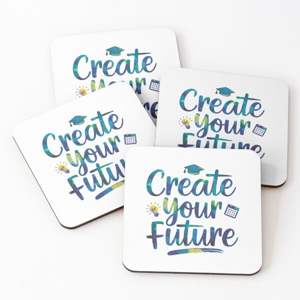 Item preview, Create Your Future - Watercolor Motivational Quotes designed and sold by RiceArtShop.