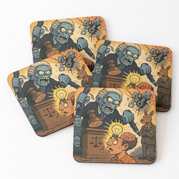 Item preview, zombies, wallabies, distorted visions designed and sold by zesfresh.