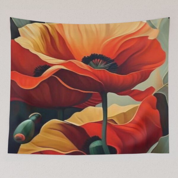 Item preview, Poppy Watercolor designed and sold by ViaARTfactory.