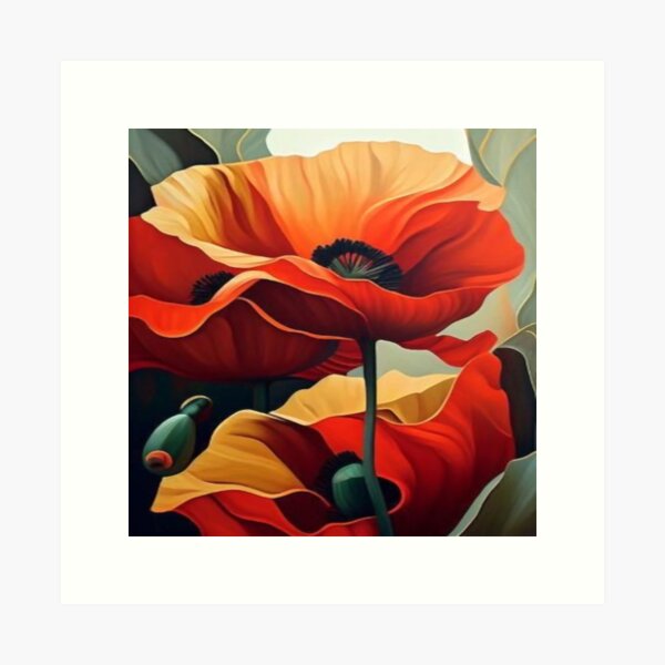 Item preview, Poppy Watercolor designed and sold by ViaARTfactory.