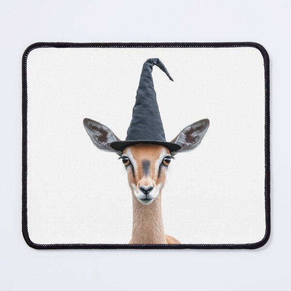 Item preview, Gazelle Wearing Halloween Witch Hat designed and sold by LazyOwlStore.