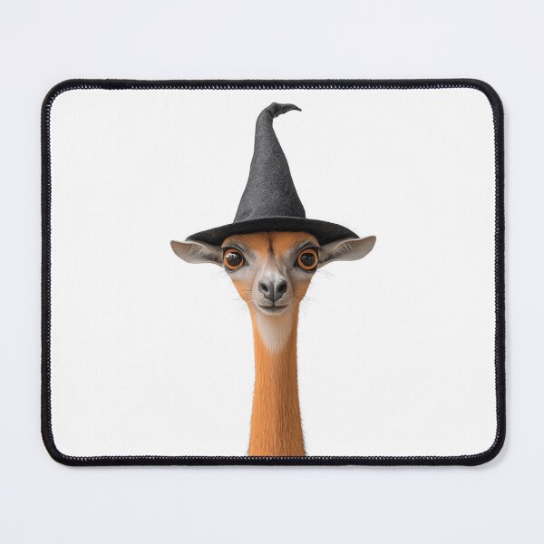 Item preview, Gerenuk Wearing Halloween Witch Hat designed and sold by LazyOwlStore.