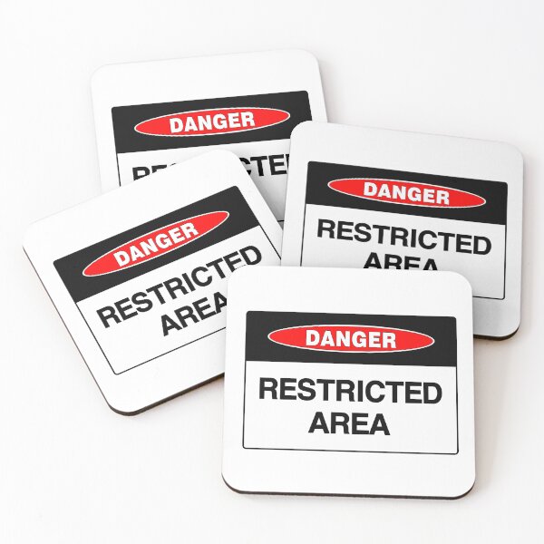 Item preview, Danger Sign: Restricted Area, Security, Warning, Safety  designed and sold by AASparksDesigns.