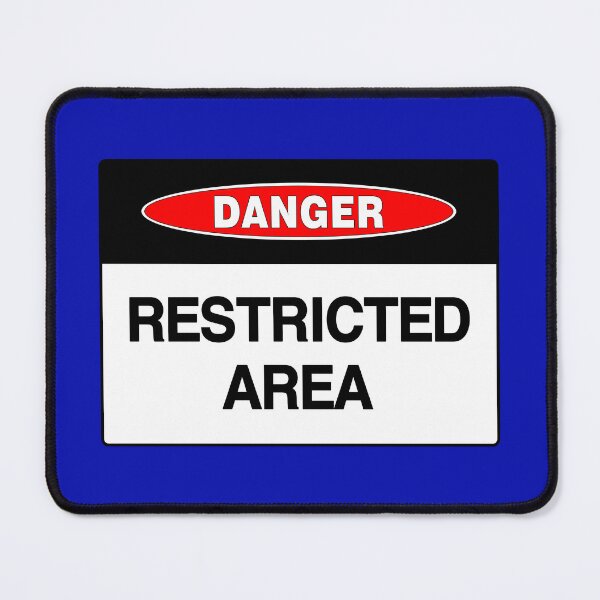 Item preview, Danger Sign: Restricted Area, Security, Warning, Safety  designed and sold by AASparksDesigns.