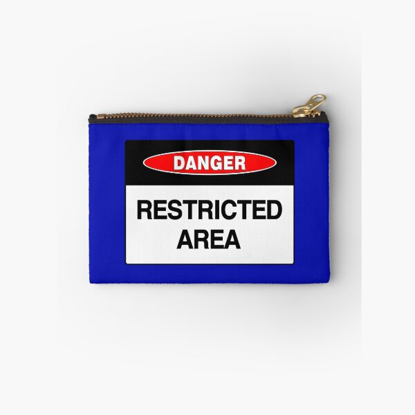 Item preview, Danger Sign: Restricted Area, Security, Warning, Safety  designed and sold by AASparksDesigns.