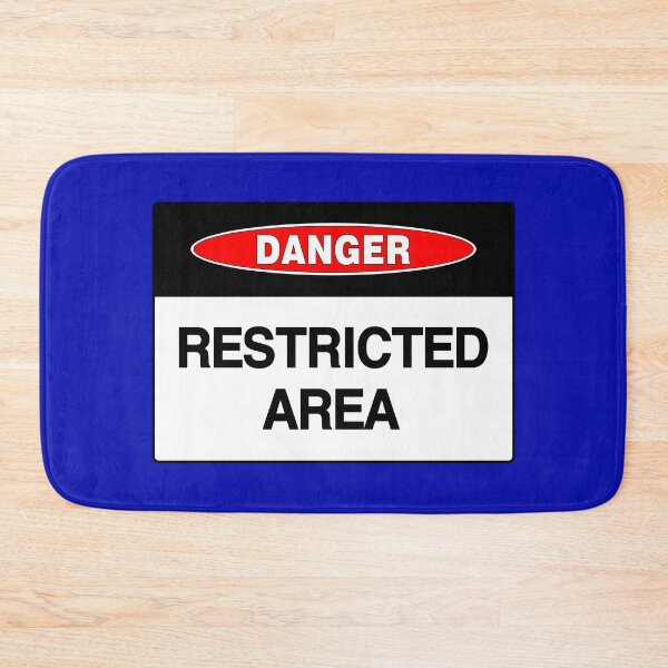 Item preview, Danger Sign: Restricted Area, Security, Warning, Safety  designed and sold by AASparksDesigns.