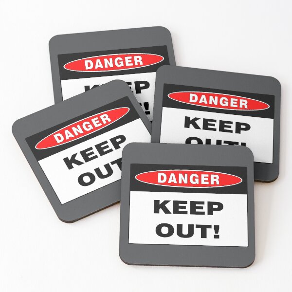 Item preview, Danger Sign: Keep Out! Safety, Warning, Hazards  designed and sold by AASparksDesigns.