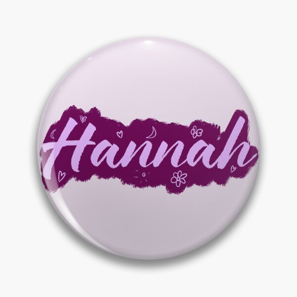 Item preview, Hannah sticker - name Hannah - purple and lilac designed and sold by marlenaki.
