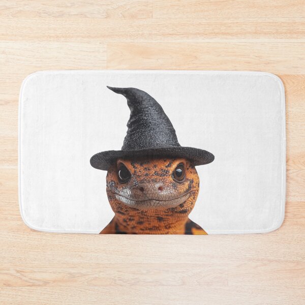 Item preview, Gila Monster Wearing Halloween Witch Hat designed and sold by LazyOwlStore.