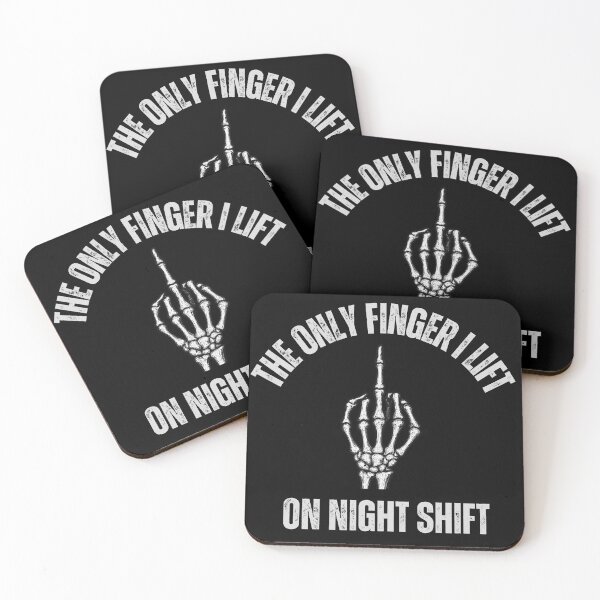 Item preview, The Only Finger I Lift on Night Shift Middle Finger designed and sold by catthemedic.