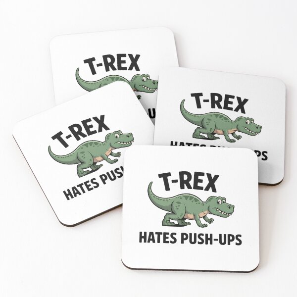 Item preview, Funny T-Rex Hates Push-Ups Dinosaur Gym Workout Humor Design designed and sold by Trend Pixel Co..
