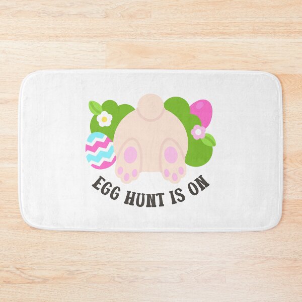 Item preview, Easter Bunny Butt with Egg Hunt Sign and Spring Flowers – Fun Holiday Sticker designed and sold by BubiStudio.