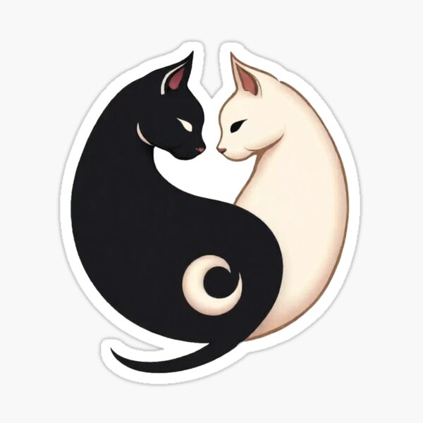 Artikel-Vorschau von Yin-Yang-Katzen, designt und verkauft von Kaskis13.