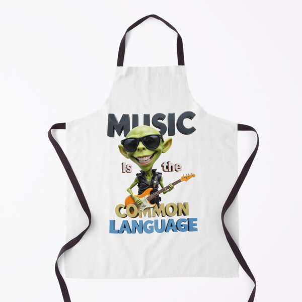 Item preview, Music Is the Common Language – Alien Guitarist Design designed and sold by AleksKos.