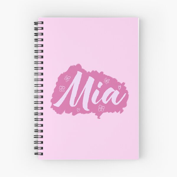 Item preview, Mia sticker - pink bookbag, scribbles name designed and sold by marlenaki.